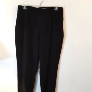 Dressbarn Velvety Black Side Zip Dress Pants Size 16